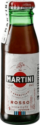 25,95 € Envío gratis | Caja de 12 unidades Vermut Martini Rosso Botellín Miniatura 5 cl
