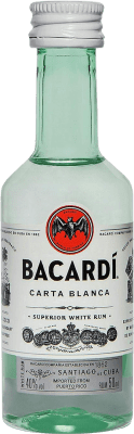 Rum Caixa de 10 unidades Bacardí Garrafa Miniatura 5 cl