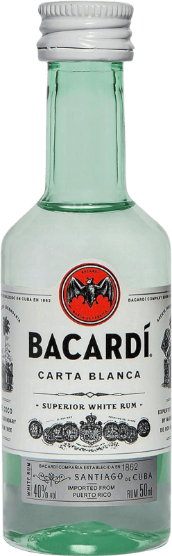25,95 € Envoi gratuit | Boîte de 10 unités Rhum Bacardí Mini-Bouteille 5 cl