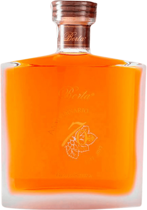 Envoi gratuit | Grappa Berta 70 Anni Réserve I.G.T. Grappa Piemontese Piémont Italie Bouteille Spéciale 1,5 L