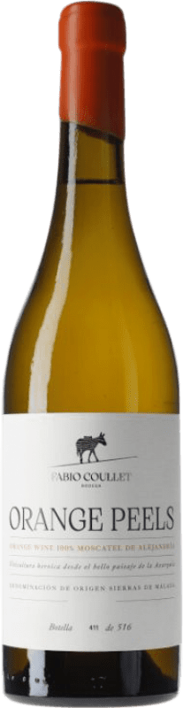 Envío gratis | Vino blanco Fabio Coullet Orange Peels D.O. Sierras de Málaga Andalucía España Moscatel de Alejandría 75 cl