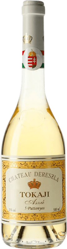 42,95 € | Сладкое вино Château Dereszla Tokaji Aszú 5 Puttonyos I.G. Tokaj-Hegyalja Токай Венгрия Furmint — Фурминт, Hárslevelü — Харшлевелу, Sárga Muskotály Средняя бутылка 50 cl