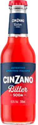 8,95 € | Caixa de 3 unidades Refrescos e Mixers Cinzano Bitter Soda Itália Garrafa Pequena 20 cl