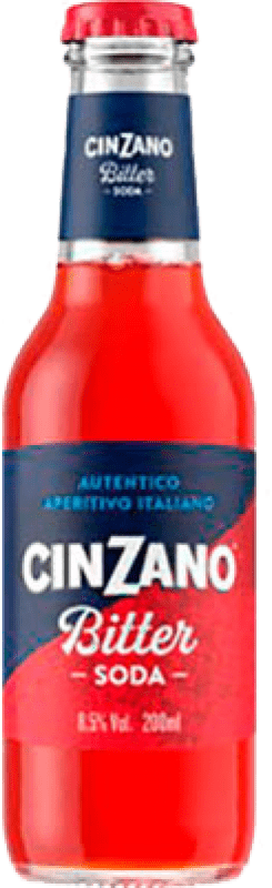 11,95 € Free Shipping | 3 units box Soft Drinks & Mixers Cinzano Bitter Soda Small Bottle 20 cl