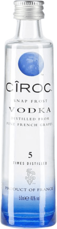 125,95 € Free Shipping | 12 units box Vodka Cîroc Miniature Bottle 5 cl