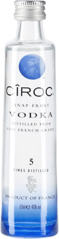 131,95 € Envio grátis | Caixa de 12 unidades Vodca Cîroc Garrafa Miniatura 5 cl