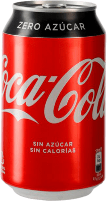 飲み物とミキサー 24個入りボックス Coca-Cola Zero sin Azúcar アルミ缶 33 cl