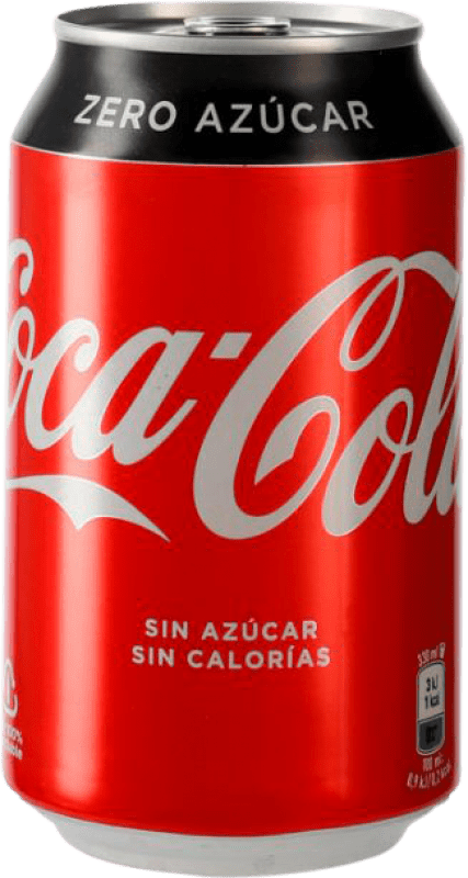 35,95 € Free Shipping | 24 units box Soft Drinks Coca-Cola Zero Sugar Free Can 33 cl