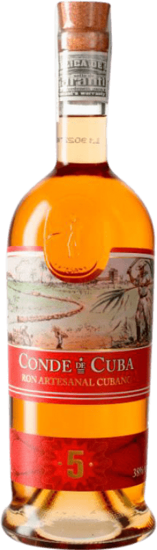 Envio grátis | Rum Conde de Cuba Cuba 5 Anos 70 cl