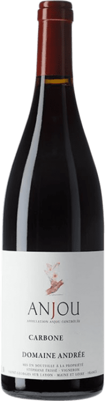 Free Shipping | Red wine Andrée Carbone A.O.C. Anjou Loire France Cabernet Franc 75 cl