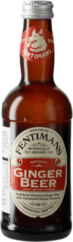 Free Shipping | 12 units box Soft Drinks & Mixers Fentimans Ginger Beer United Kingdom Small Bottle 27 cl