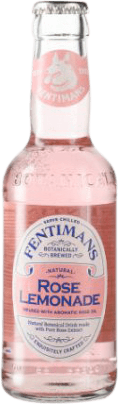 Free Shipping | 24 units box Soft Drinks & Mixers Fentimans Rose Lemonade United Kingdom Small Bottle 20 cl