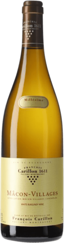 Free Shipping | White wine François Carillon Blanc A.O.C. Mâcon-Villages Burgundy France Chardonnay 75 cl