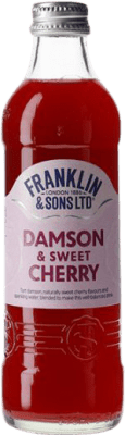 Getränke und Mixer 12 Einheiten Box Franklin & Sons Damson & Sweet Cherry Kleine Flasche 27 cl