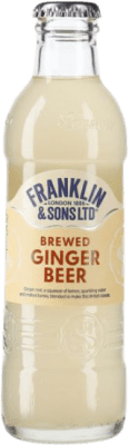 Free Shipping | 24 units box Soft Drinks & Mixers Franklin & Sons Ginger Beer United Kingdom Small Bottle 20 cl