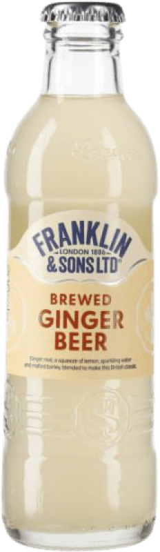 Free Shipping | 24 units box Soft Drinks Franklin & Sons United Kingdom Small Bottle 20 cl Ginger Beer