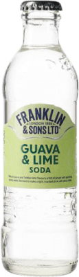 Free Shipping | 24 units box Soft Drinks & Mixers Franklin & Sons Guava & Lime Soda United Kingdom Small Bottle 20 cl