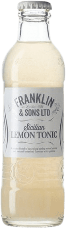 Free Shipping | 24 units box Soft Drinks & Mixers Franklin & Sons Sicilian Lemonade United Kingdom Small Bottle 20 cl