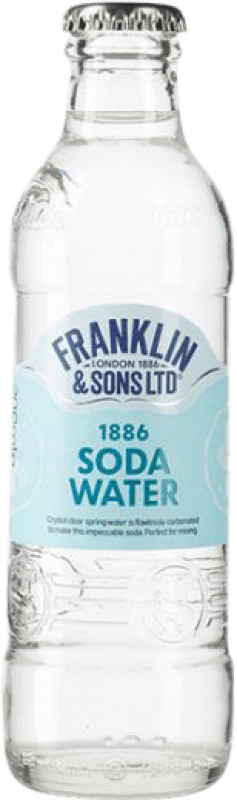 Free Shipping | 24 units box Soft Drinks & Mixers Franklin & Sons Soda Water United Kingdom Small Bottle 20 cl