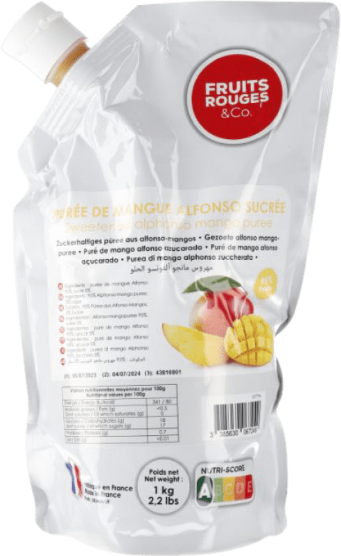 17,95 € | シュナップ Fruits Rouges Puré de Mango スペイン 1 L アルコールなし