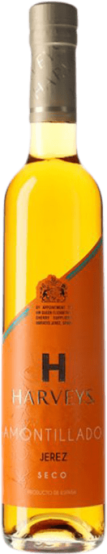 22,95 € Бесплатная доставка | Креплёное вино Harvey's Seco — Сухое Amontillado — Амонтиладо D.O. Jerez-Xérès-Sherry Средняя бутылка 50 cl