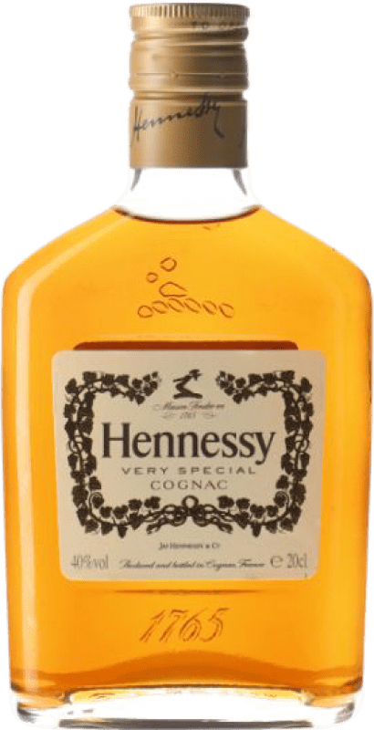 19,95 € Kostenloser Versand | Cognac Hennessy V.S. A.O.C. Cognac Kleine Flasche 20 cl