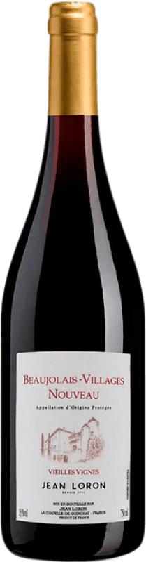 9,95 € | Vin rouge Jean Loron. Nouveau Vielles Vignes A.O.C. Beaujolais-Villages Bourgogne France Gamay 75 cl