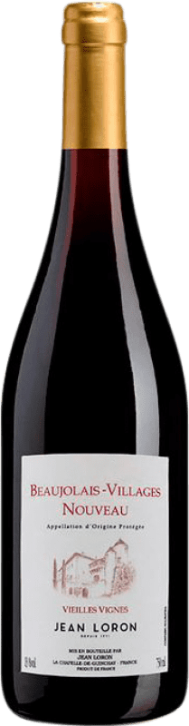 Envío gratis | Vino Tinto Jean Loron. Nouveau Villages, VV Vieilles Vignes — Viñas Viejas A.O.C. Beaujolais Borgoña Francia Gamay 75 cl
