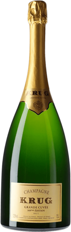 送料無料 | 白スパークリングワイン Krug Grande Cuvée 168ème Edition Brut A.O.C. Champagne シャンパン フランス マグナムボトル 1,5 L