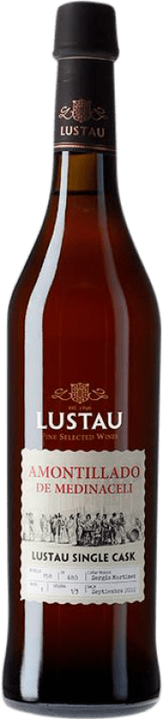 Free Shipping | Fortified wine Lustau Amontillado de Medinaceli Single Cask Saca D.O. Jerez-Xérès-Sherry Andalusia Spain Palomino Fino Medium Bottle 50 cl