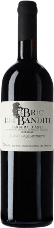 Бесплатная доставка | Красное вино Franco M. Martinetti Bric dei Banditi I.G.T. Grappa Piemontese Пьемонте Италия Barbera 75 cl