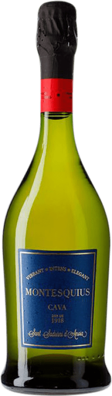 Free Shipping | White sparkling Cava Montesquius 1918 Extra Brut Reserve D.O. Cava Catalonia Spain 75 cl