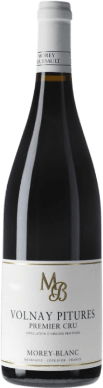 Бесплатная доставка | Красное вино Morey-Blanc Pitures Premier Cru A.O.C. Volnay Бургундия Франция Pinot Black 75 cl