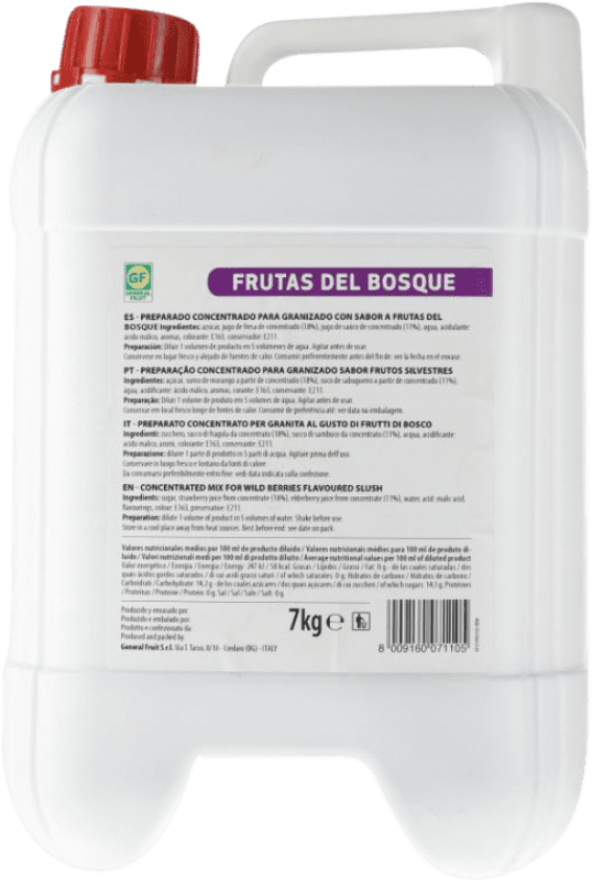 Envoi gratuit | Schnaps Naturera Base para Granizado — Base pour Granité Espagne Jerrican 6 L Frutos del Bosque — Fruits des Bois