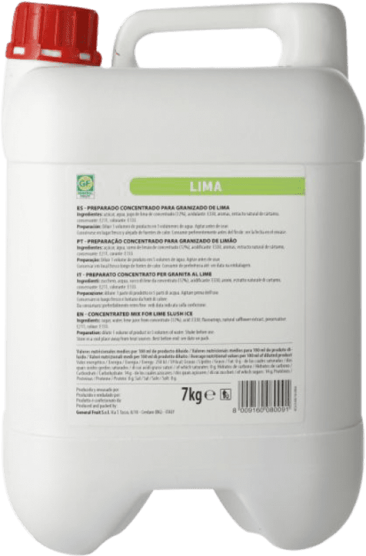 Envio grátis | Schnapp Naturera Granizado Lima Espanha Garrafão 6 L