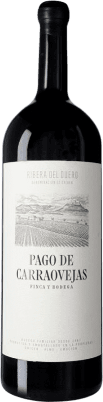 976,95 € | 赤ワイン Pago de Carraovejas D.O. Ribera del Duero カスティーリャ・ラ・マンチャ スペイン Tempranillo, Merlot, Cabernet Sauvignon 特別なボトル 5 L