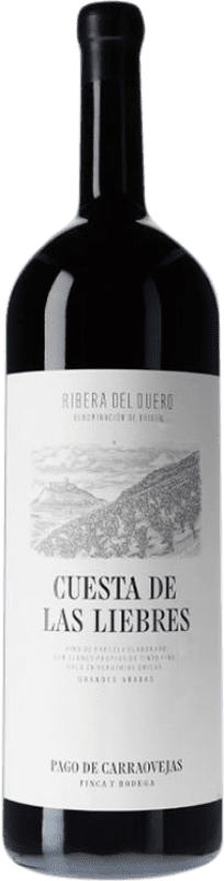 3 254,95 € | 红酒 Pago de Carraovejas Cuesta de las Liebres D.O. Ribera del Duero 卡斯蒂利亚 - 拉曼恰 西班牙 Tempranillo 特别的瓶子 5 L