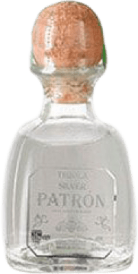56,95 € | Boîte de 6 unités Tequila Patrón Silver Jalisco Mexique Bouteille Miniature 5 cl