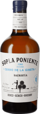 Free Shipping | Fortified wine Rodríguez de Vera Sopla Poniente Fino en Rama Cerro de la Gineta D.O. Jerez-Xérès-Sherry Andalusia Spain Palomino Fino Medium Bottle 50 cl