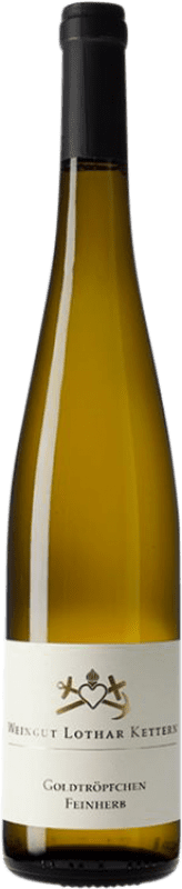 Envio grátis | Vinho branco Weingut Lothar Kettern Goldtröpfchen Semi-seco Semi-doce V.D.P. Mosel-Saar-Ruwer Alemanha Riesling 75 cl