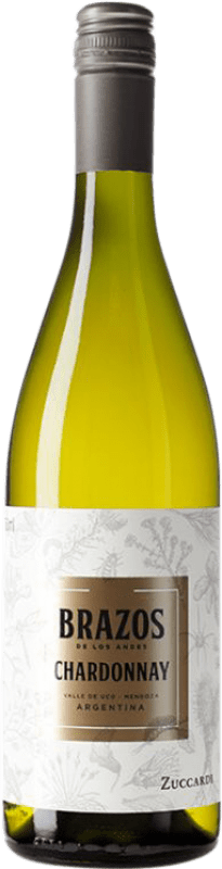 Envio grátis | Vinho branco Zuccardi Brazos de los Andes I.G. Mendoza Mendoza Argentina Chardonnay 75 cl