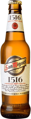 Bier 24 Einheiten Box San Miguel 1516 Drittel-Liter-Flasche 33 cl