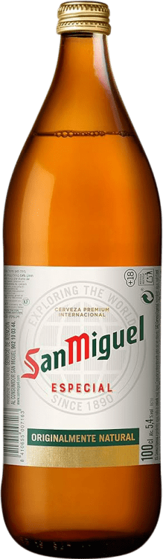 Free Shipping | 6 units box Beer San Miguel Andalusia Spain 1 L