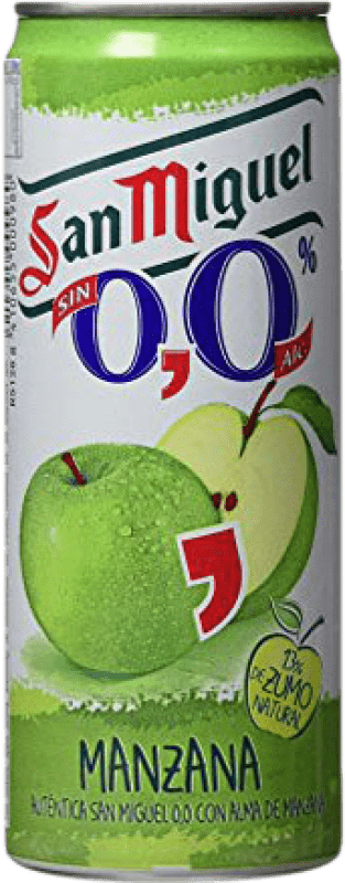 32,95 € Envoi gratuit | Boîte de 24 unités Bière San Miguel Canette 33 cl Manzana — Pomme