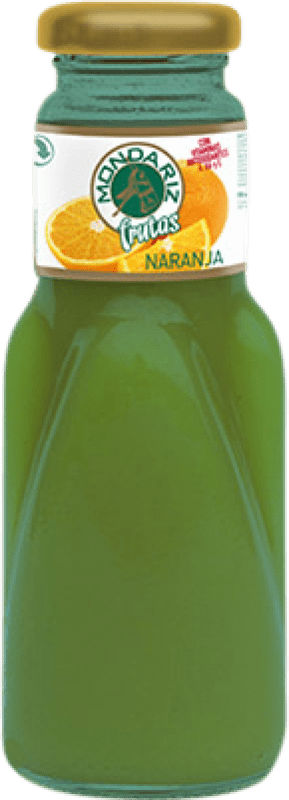 31,95 € 免费送货 | 盒装24个 饮料和搅拌机 Mondariz Frutas Naranja 小瓶 20 cl