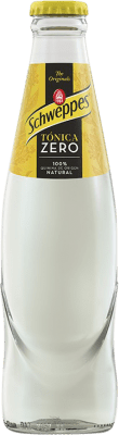 Spedizione Gratuita | Scatola da 24 unità Bibite Schweppes Zero Spagna Bottiglietta 20 cl Vetro RET Tonic Water — Tonica