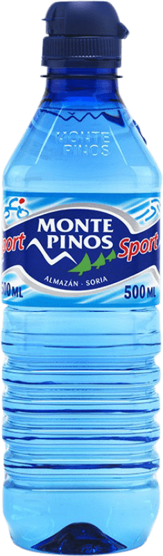 Kostenloser Versand | 35 Einheiten Box Wasser Monte Pinos Sport Kastilien und León Spanien Medium Flasche 50 cl