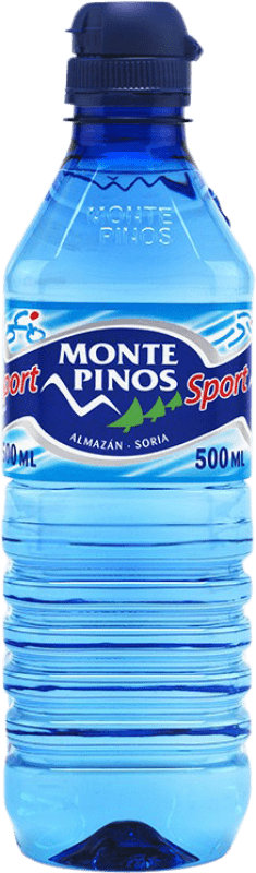 59,95 € Envío gratis | Caja de 35 unidades Agua Monte Pinos Sport Botella Medium 50 cl
