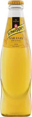 Boissons et Mixers Boîte de 24 unités Schweppes Naranja Vidrio RET Petite Bouteille 20 cl