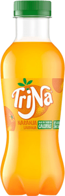 Envío gratis | Caja de 24 unidades Refrescos y Mixers Trina Naranja PET España Botella Medium 50 cl